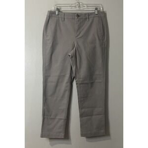 J.CREW Petite High-rise Girlfriend Chino Pant Size 10P Gray NEW Casual AD217
